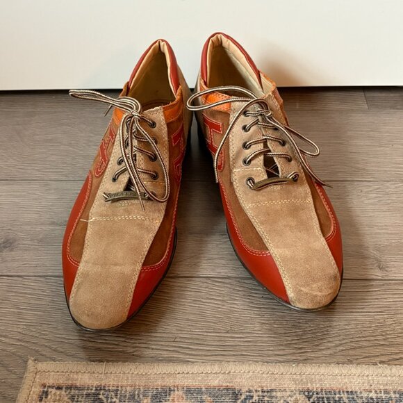 Pratesi Suede & Leather Mens Shoes - Picture 2 of 10
